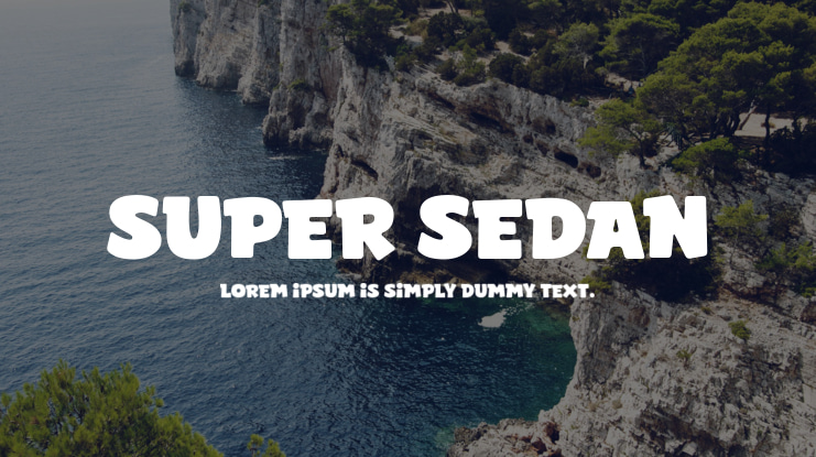 Super Sedan Font