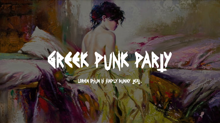 Greek Punk Party Font