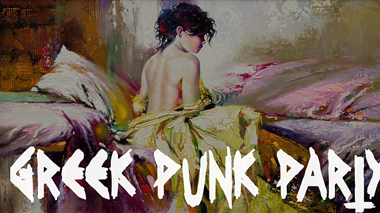 Greek Punk Party Font