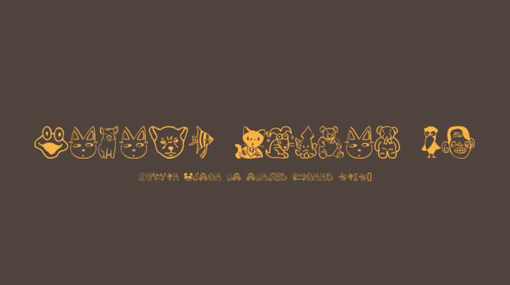 Sakabe Animal 01 Font