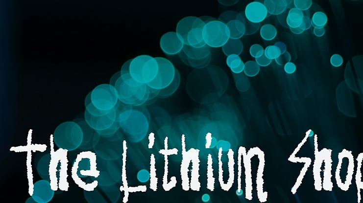 The Lithium Shop Font