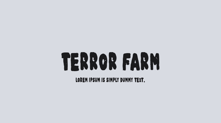 Terror Farm Font