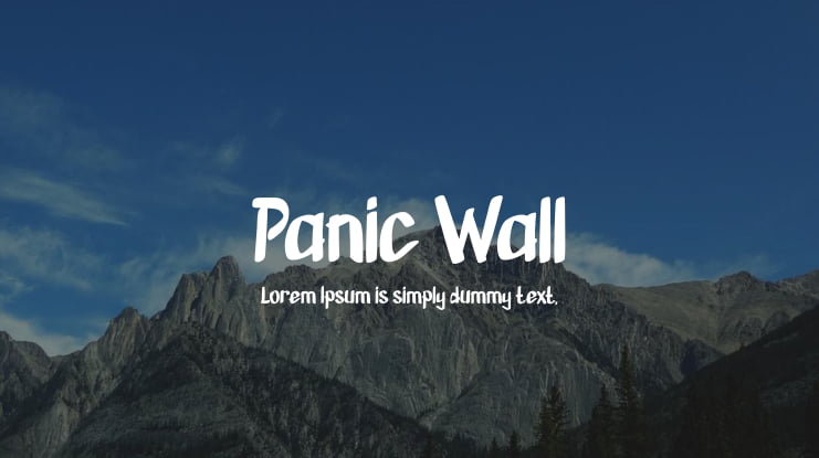 Panic Wall Font