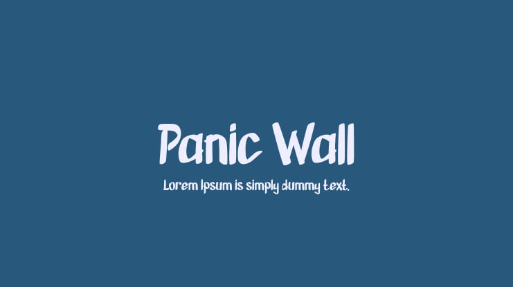 Panic Wall Font