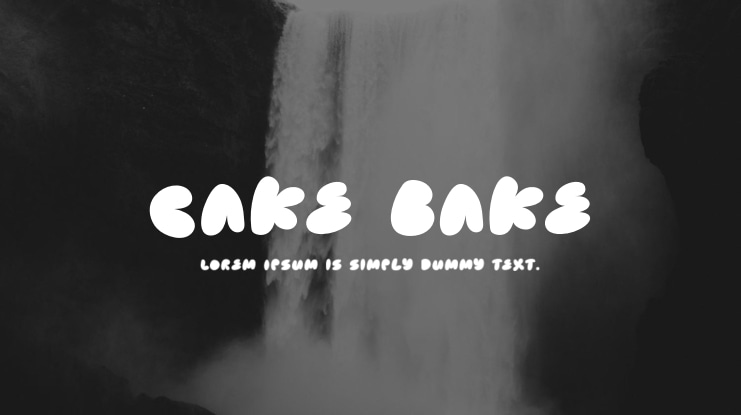 Cake Bake Font Family