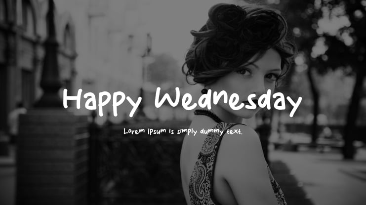 Happy Wednesday Font