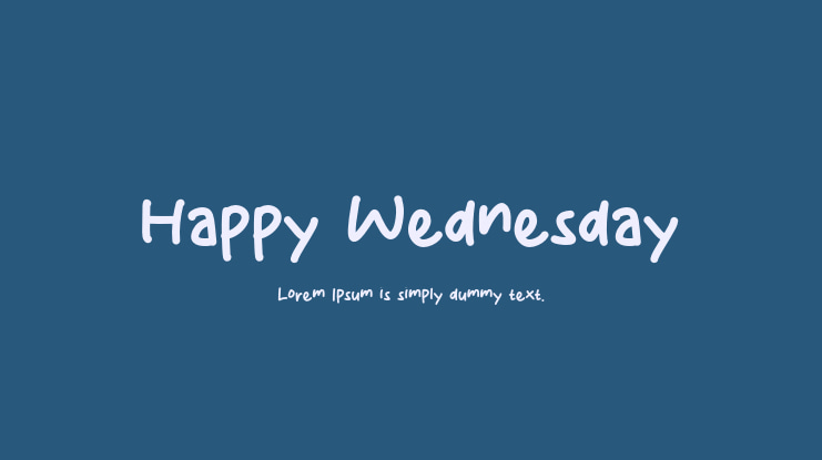 Happy Wednesday Font