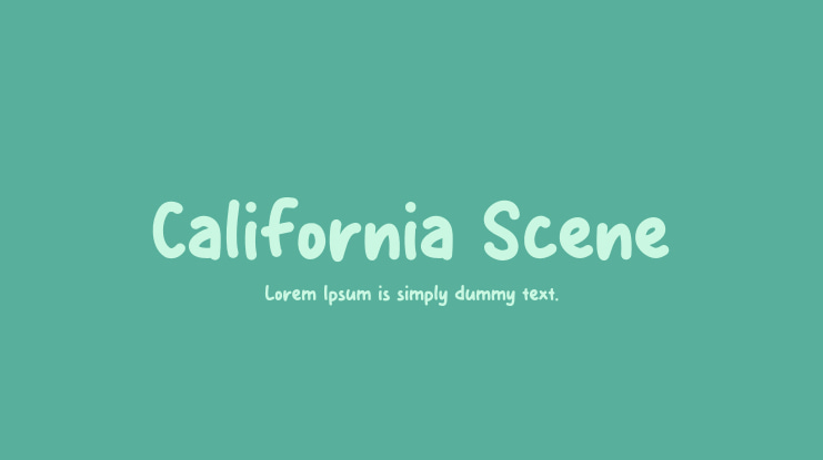 California Scene Font