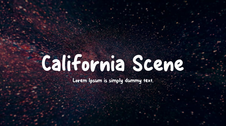 California Scene Font