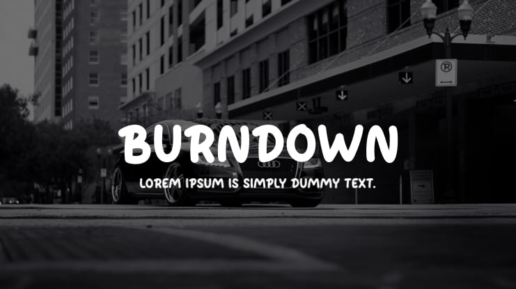 Burndown Font