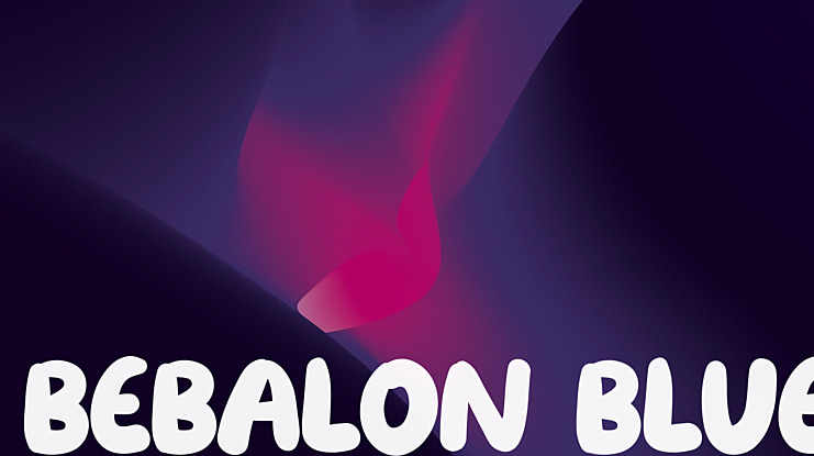 Bebalon Blue Font