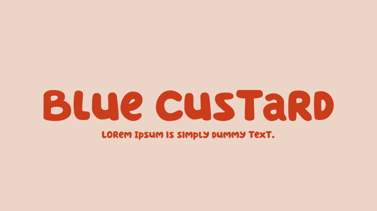 Blue Custard Font
