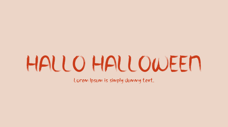 HALLO HALLOWEEN Font