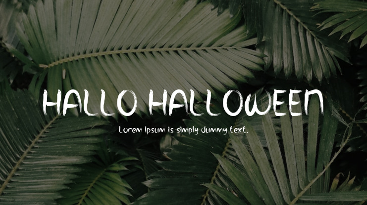 HALLO HALLOWEEN Font