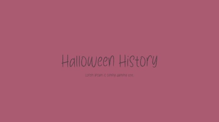Halloween History Font