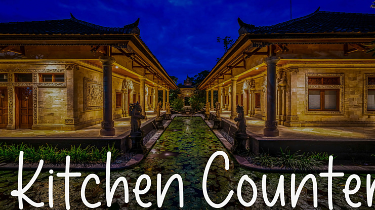 Kitchen Counter Font