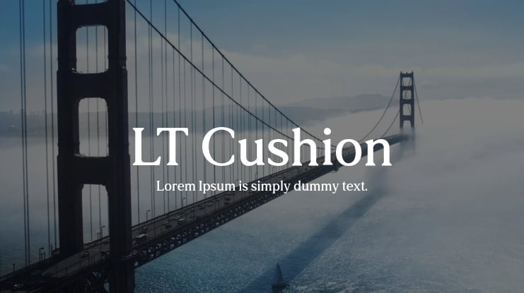 LT Cushion Font Family