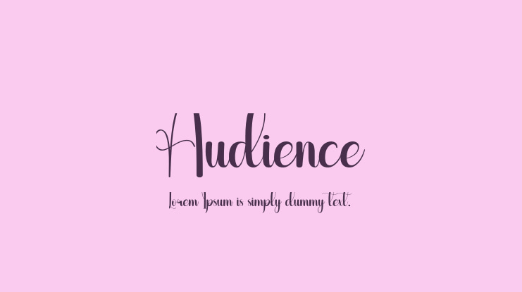 Audience Font