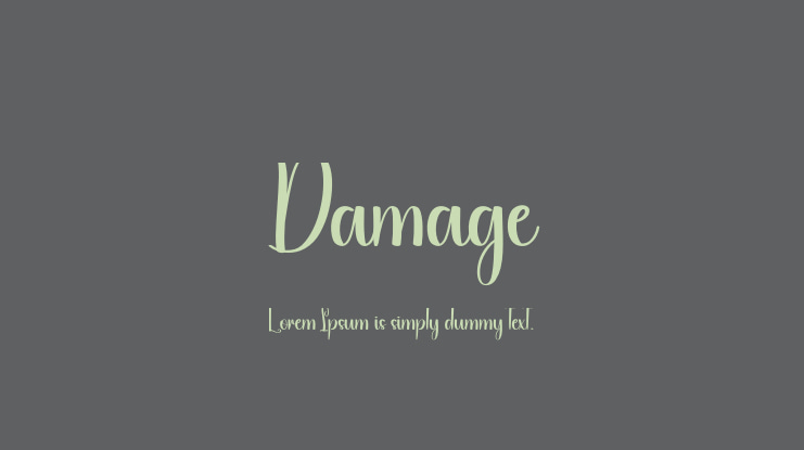 Damage Font