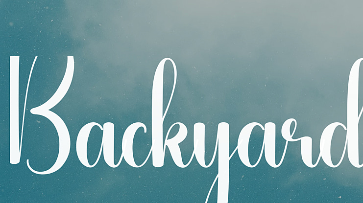Backyard Font