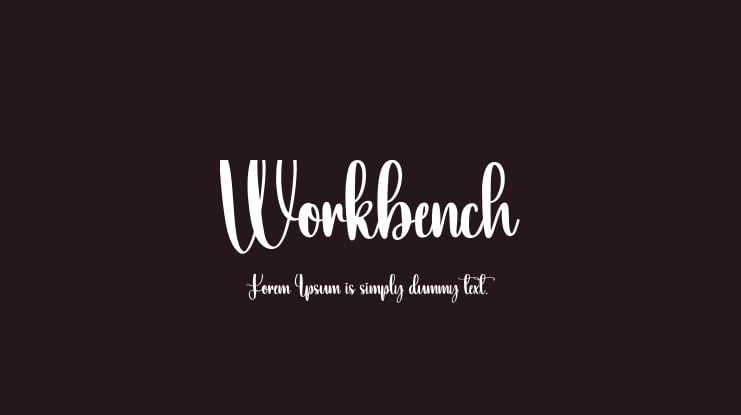 Workbench Font
