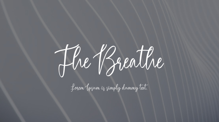 The Breathe Font