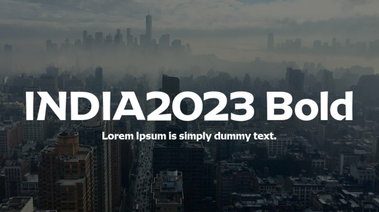 INDIA2023 Bold Font
