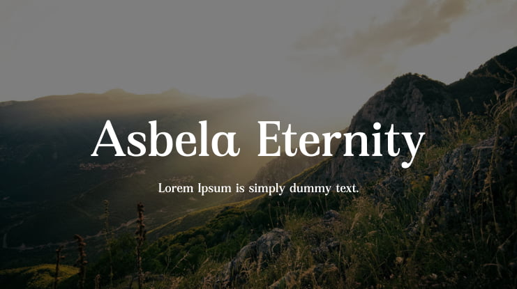 Asbela Eternity Font