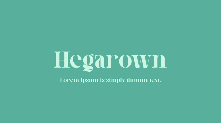 Hegarown Font