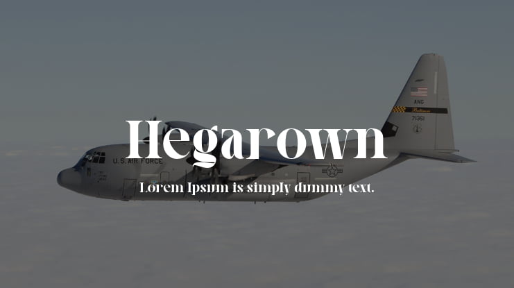 Hegarown Font
