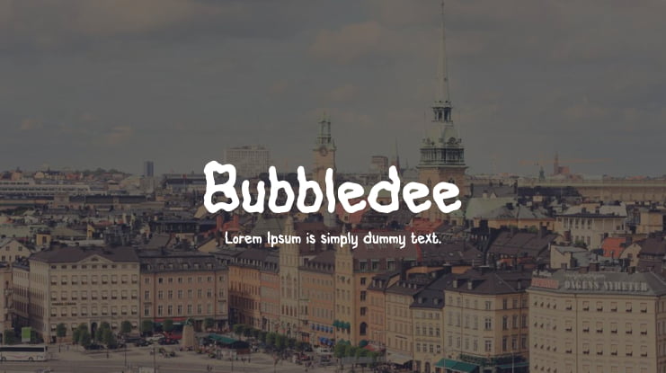 Bubbledee Font