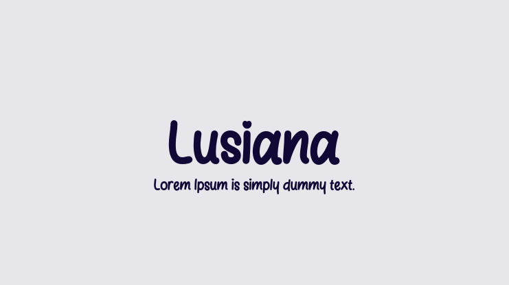 Lusiana Font