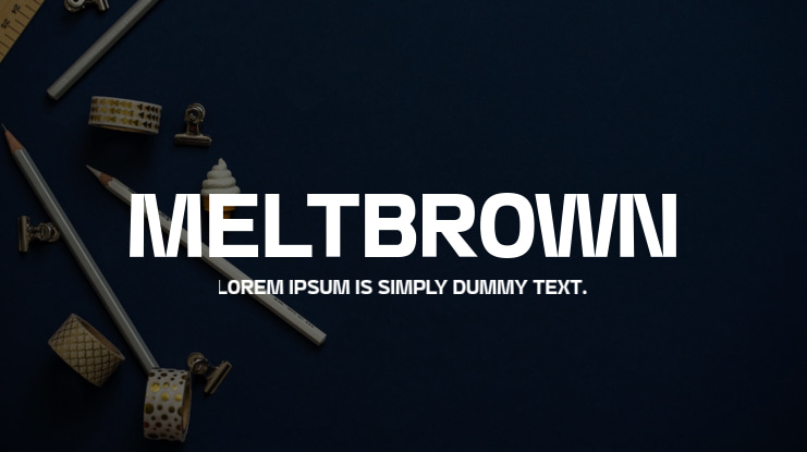 Meltbrown Font