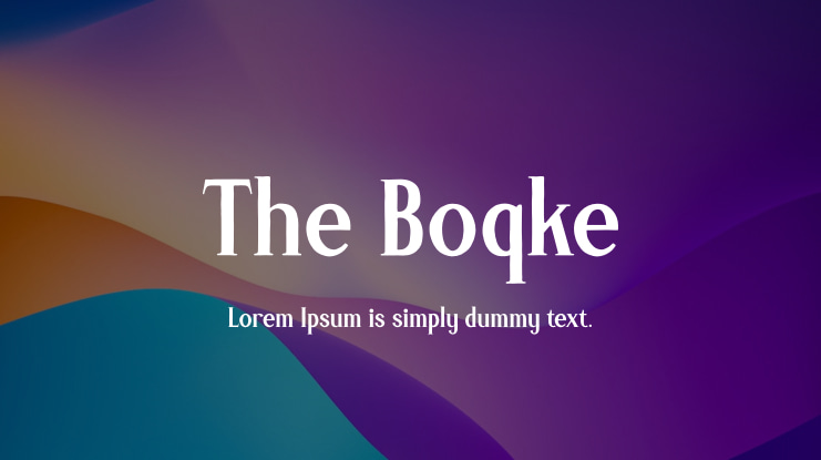 The Boqke Font