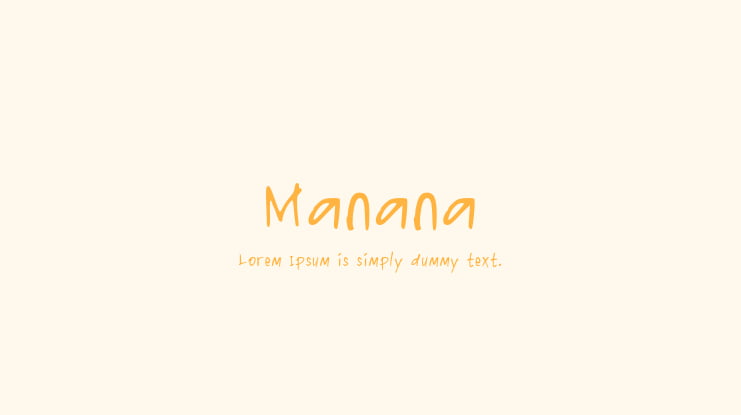 Manana Font