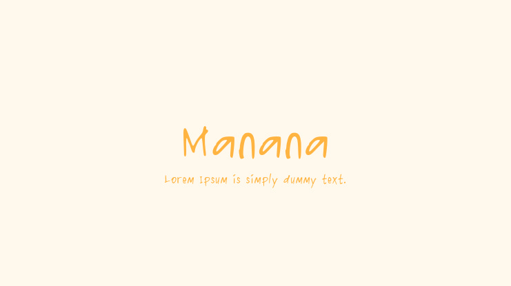 Manana Font