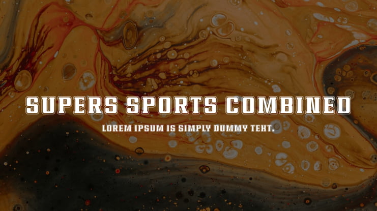 Supers Sports Combined Font Family