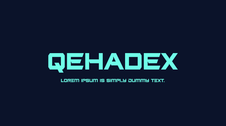 QEHADEX Font