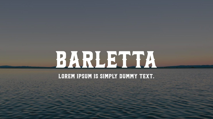 Barletta Font Family