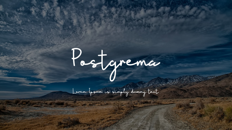 Postgrema Font