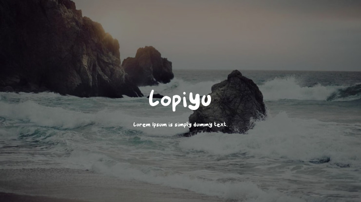 Lopiyu Font