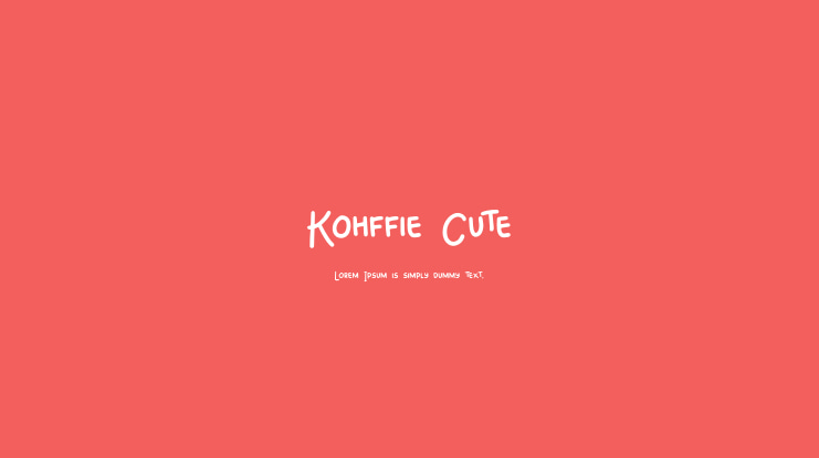 Kohffie Cute Font