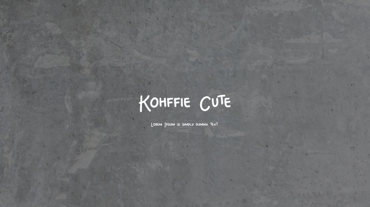 Kohffie Cute Font