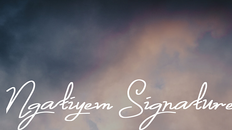 Ngatiyem Signature Font