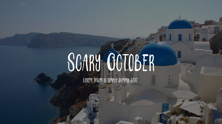 Scary October Font