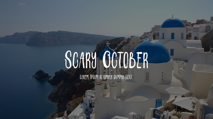 Scary October Font