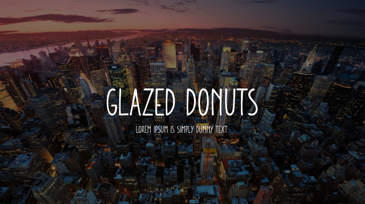 Glazed Donuts Font