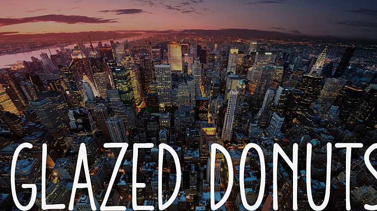 Glazed Donuts Font