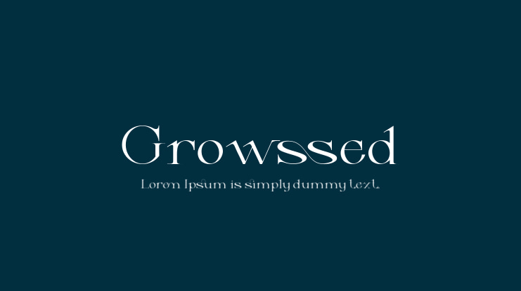 Growssed Font