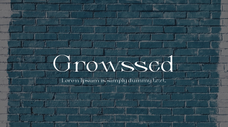 Growssed Font